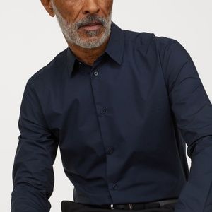 H&M non- Iron Slim Fit Dress Shirt